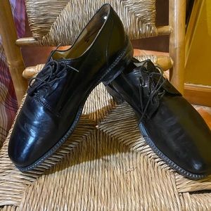 Men’s black leather shoes
